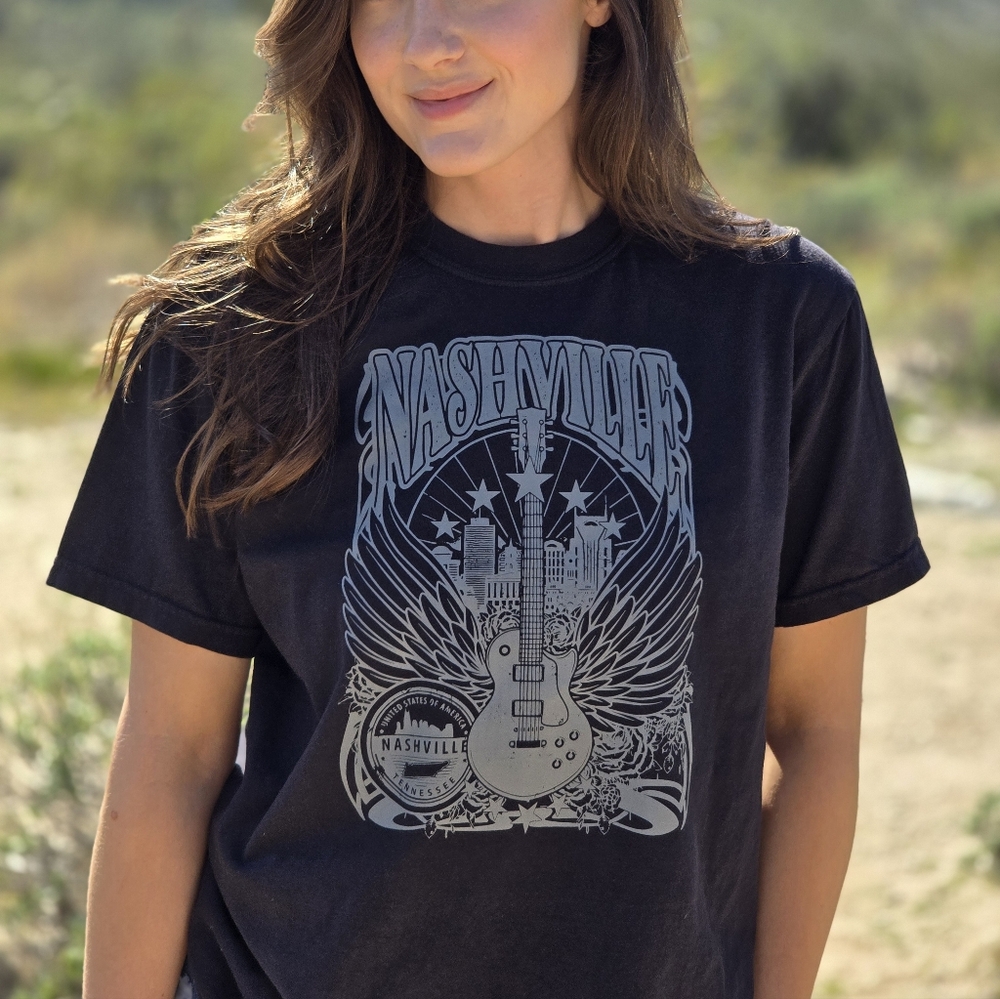 Nashville Graphic Black T-Shirt